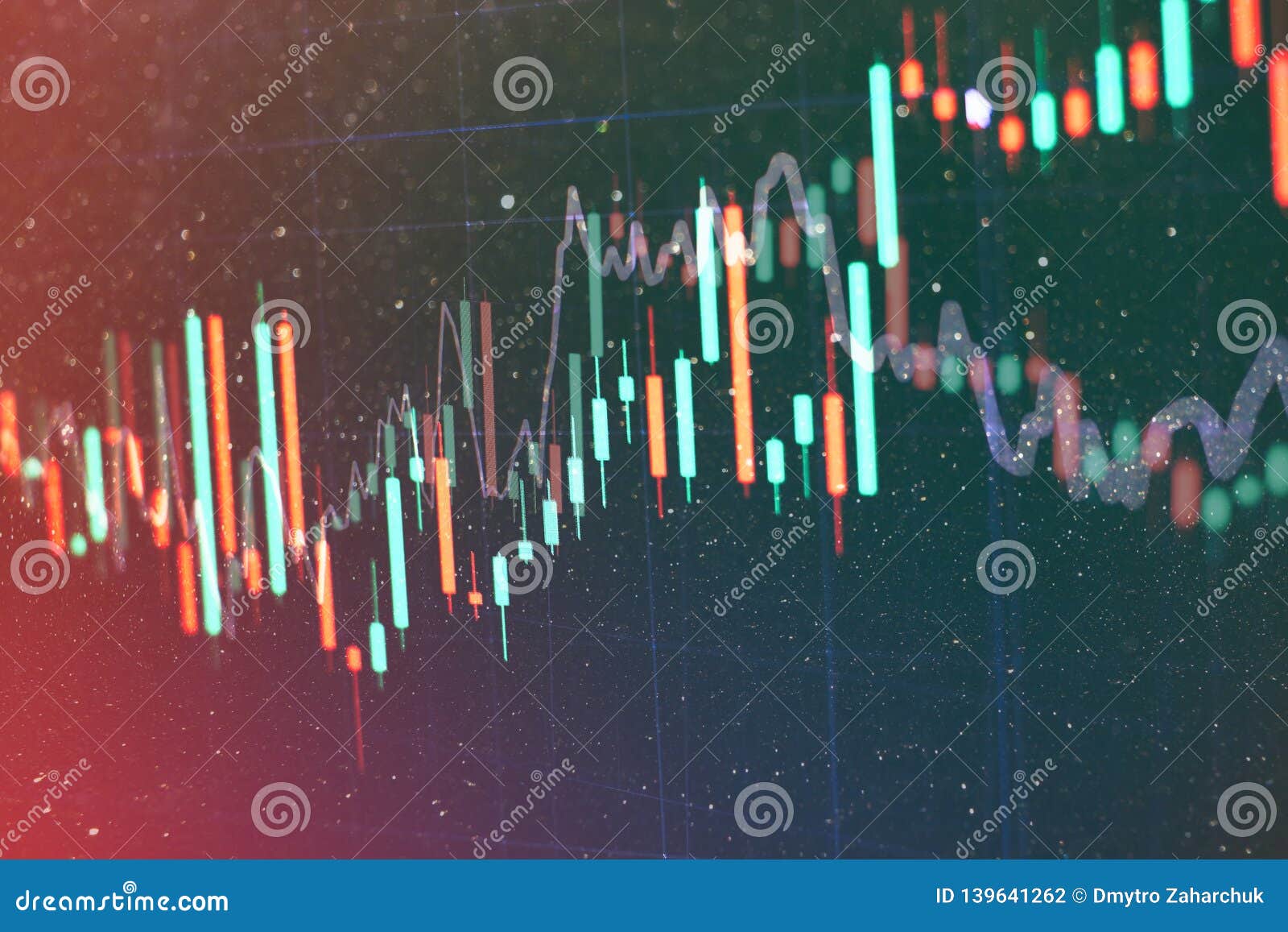Data On A Monitor Which Including Of Market Analyze Bar Graphs - 